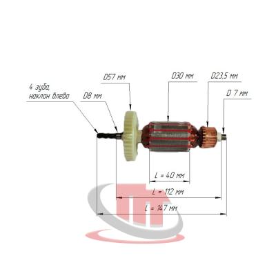 Ротор-электродвигателя-для-сетевого-электролобзика-Edon-EDL-750R
