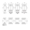Радиально-упорные-шариковые-подшипники-7209B-Redbo-габариты